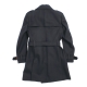 6860 TRENCHCOAT, schwarze Wolle